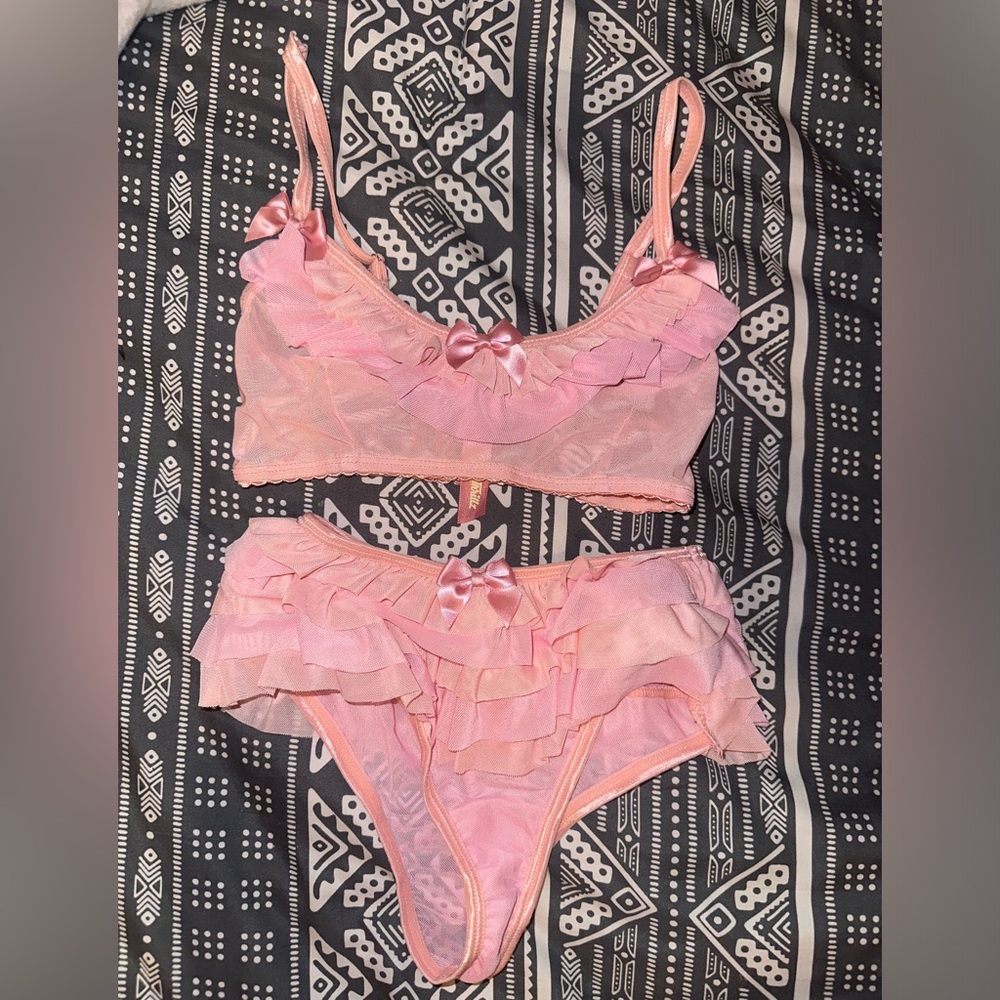 Sugar Thrillz Love Strings Ruffled Set